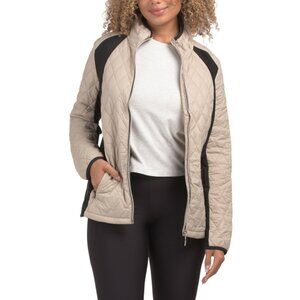 NVO Taupe Madelyn Jacket With Hidden Hood In Collar